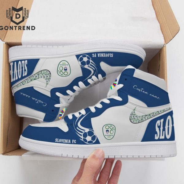 Personalized Slovenia FC Euro 2024 Deisgn Air Jordan 1 High Top