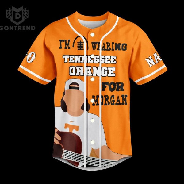 Personalized Tennessee Volunteers Morgan Wallen Baseball Jersey