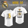 Real Madrid ? Ucl Champions 15 London 24 Design Baseball Jersey