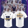 Real Madrid ? Ucl Champions 15 London 24 Design Baseball Jersey