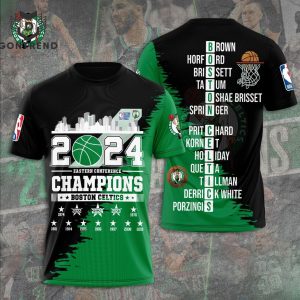 Boston Celtics Eastern Conference Champions 2024 3D T-Shirt