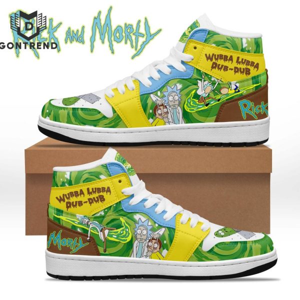 Rick And Morty Wubba Lubba Dub Dub Air Jordan 1 High Top