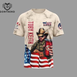 Toby Keith Never Apologize For Being Partiotic Design 3D T-Shirt