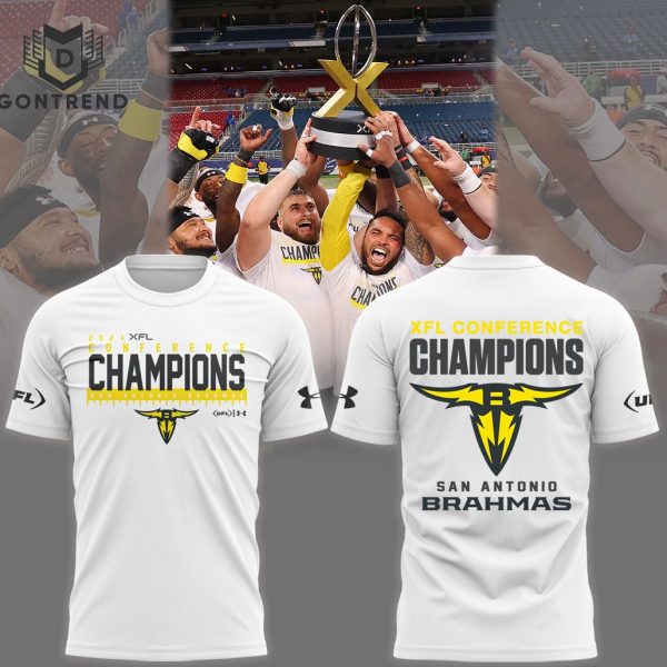 San Antonio Brahmas Xfl Conference Champions 2024 3D T-Shirt