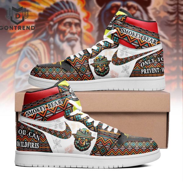 Smokey Bear Only You Can Prevent Wildfires Design Air Jordan 1 High Top