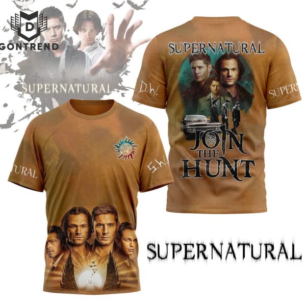 Supernatural Join The Hunt Design 3D T-Shirt