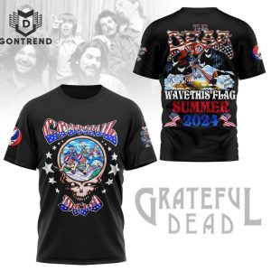 Grateful Dead Wave That Flag Summer 2024 Signature 3D T-Shirt