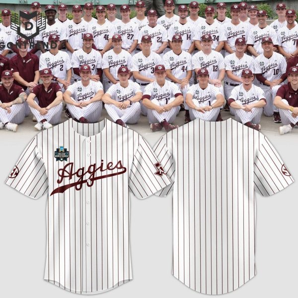 Texas A&M Aggies 2024 Men College World Series Baseball Jersey