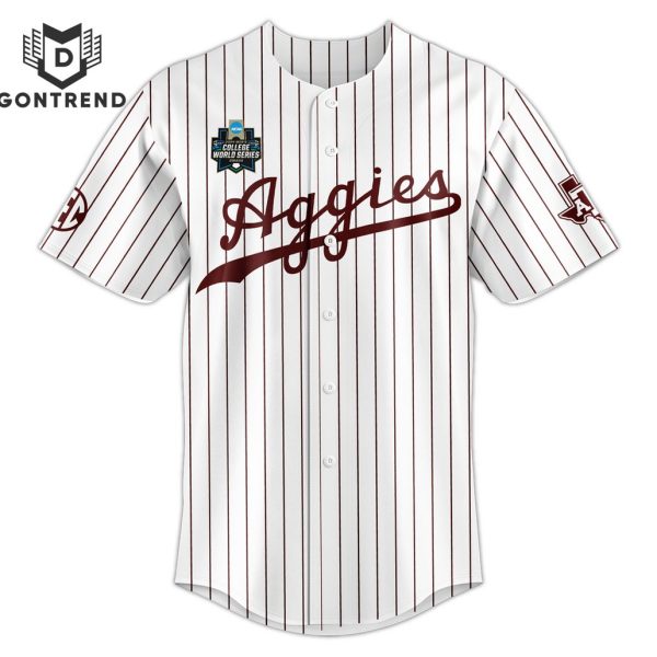 Texas A&M Aggies 2024 Men College World Series Baseball Jersey