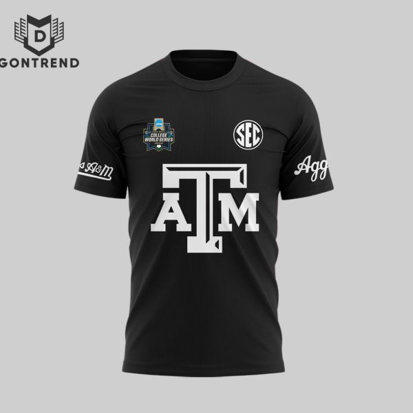 Texas A&M Aggies 2024 Men College World Series NCAA 3D T-Shirt