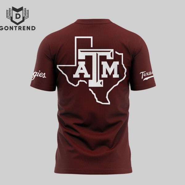 Texas A&M Aggies 2024 Men NCAA 3D T-Shirt