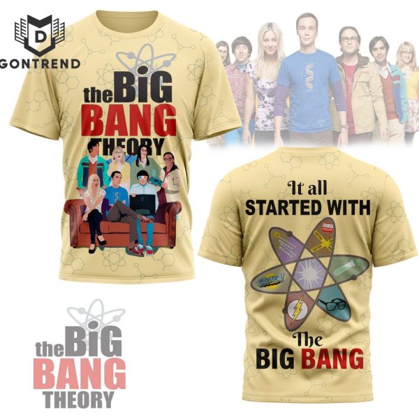 The Big Bang Theory – It All Started With The Big Bang 3D T-Shirt