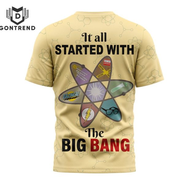 The Big Bang Theory – It All Started With The Big Bang 3D T-Shirt