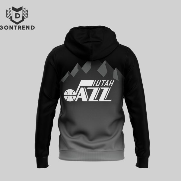 Utah Jazz Basketball Design Hoodie – Black