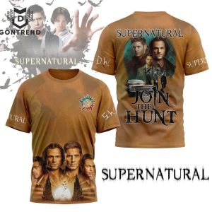 Supernatural Join The Hunt Design 3D T-Shirt