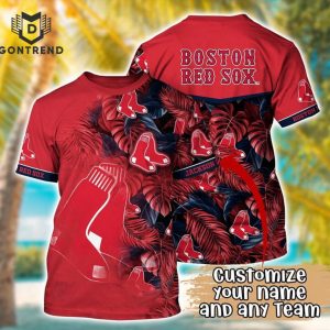 Customized MLB Boston Red Sox 3D T-Shirt