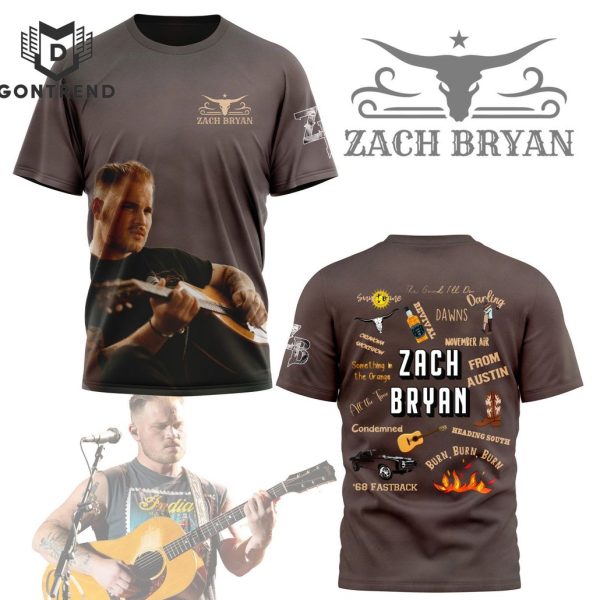 Zach Bryan Something In The Orange Design 3D T-Shirt