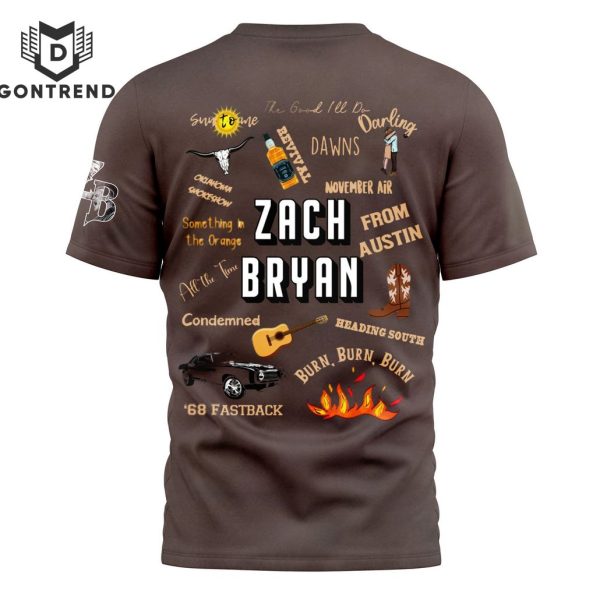 Zach Bryan Something In The Orange Design 3D T-Shirt