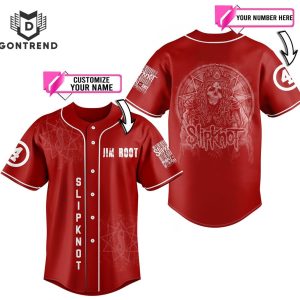 Personalized Slipknot Jim Root Baseball Jersey – Red