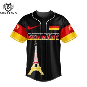 Team Germany 2024 Olympics Paris Baseball Jersey – Black