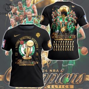 NBA Finals Champions Boston Celtics 2024 3D T-Shirt