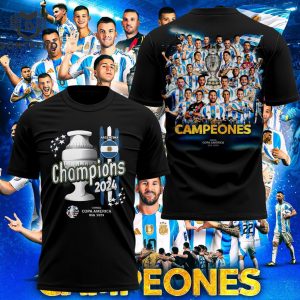 2024 Copa America Campeones Argentina 3D T-Shirt