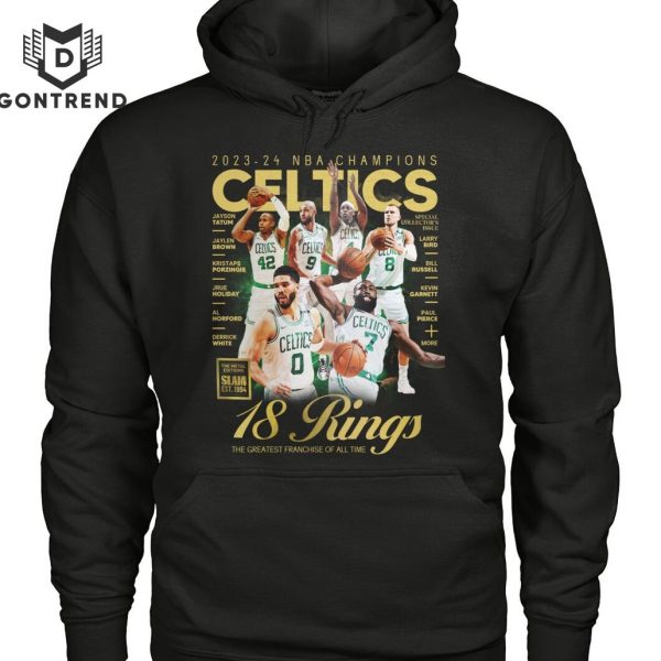 2023-24 NBA Champions 18 Rings Boston Celtics Unisex T-Shirt