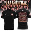 2024 Champions Double Stade Toulousain 3D T-Shirt – Red