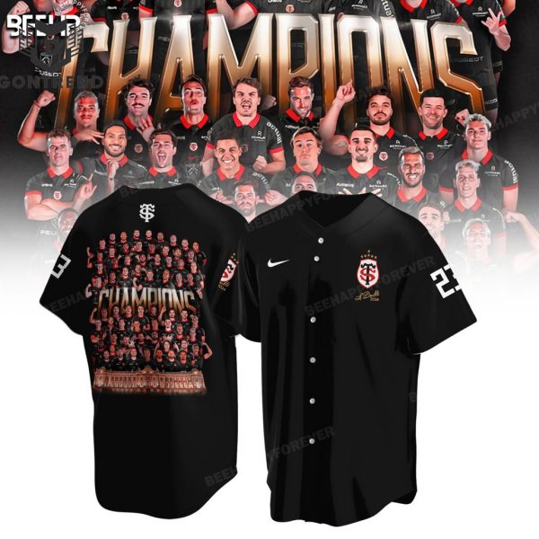 2024 Champions Double Stade Toulousain Baseball Jersey