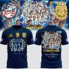 2024 Campeones Conmebol Copa America Seleccion Argentina 3D T-Shirt