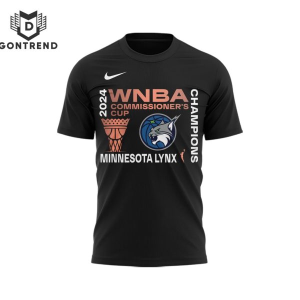 2024 Minnesota Lynx Commissioner Cup Champions 3D T-Shirt