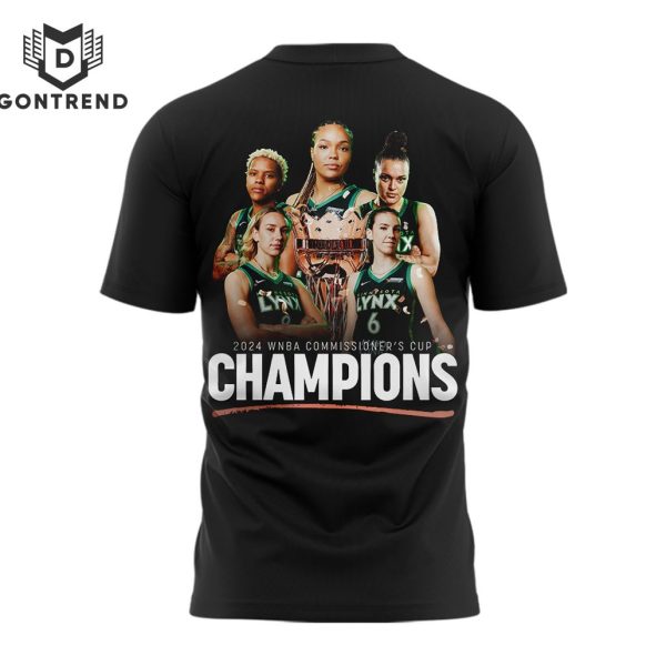 2024 Minnesota Lynx Commissioner Cup Champions 3D T-Shirt