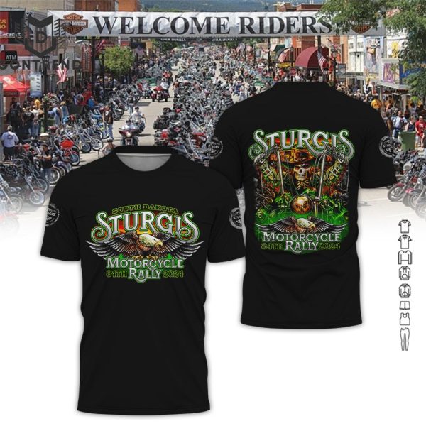 2024 Sturgis Motorcycle Rally- 84th Anniversary 3D T-Shirt