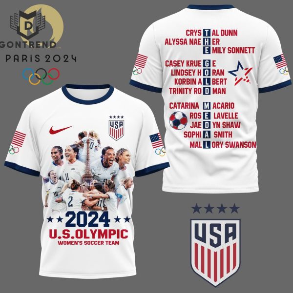 2024 USA Olympic Women Soccer Team 3D T-Shirt