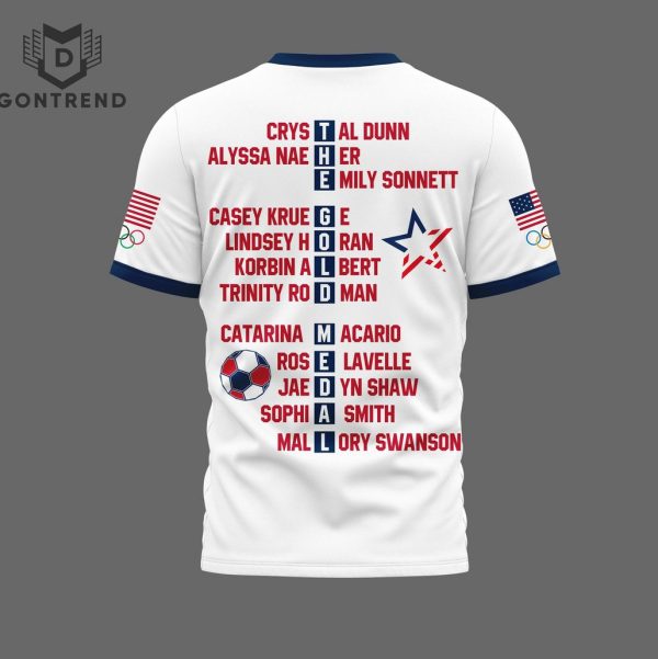 2024 USA Olympic Women Soccer Team 3D T-Shirt