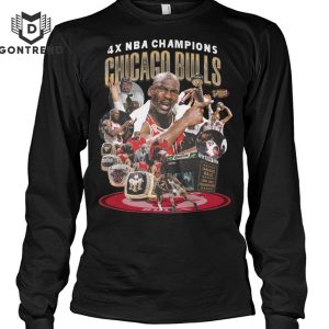 2024 4X NBA Champions Chicago Bulls Unisex T-Shirt