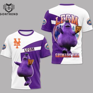 Grimace Era New York Mets 3D T-Shirt