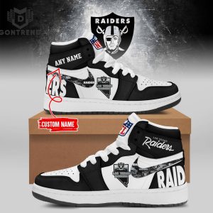 Personalized Las Vegas Raiders Air Jordan 1 High Top