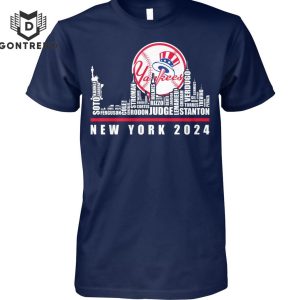 New York Yankees 2024 American League Champions 3D T-Shirt