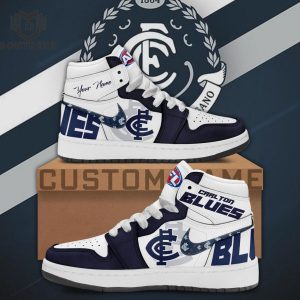 Personalized Carlton Blues – AFL  Air Jordan 1 High Top