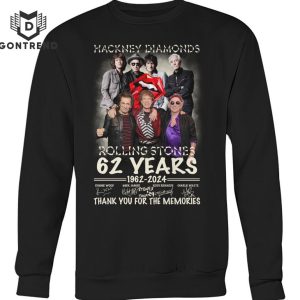 Hackney Diamonds The Rolling Stones 62 Years 1962-2024 Signature Thank You For The Memories Unisex T-Shirt