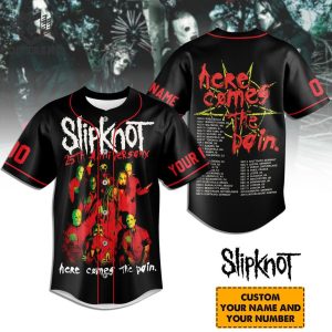 Slipknot 25th Anniversary Here Comes The Pain Baseball Jersey