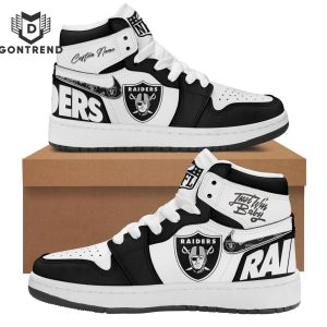 Las Vegas Raiders Just Win Baby Air Jordan 1 High Top