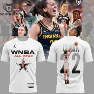 WNBA Caitlin Clark Team All Star 3D T-Shirt – White