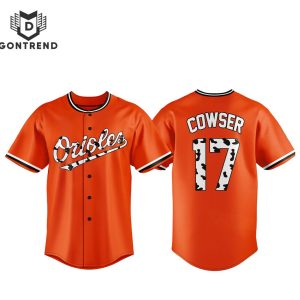 Baltimore Orioles Cowser 17 The Milkman Delivers Baseball Jersey