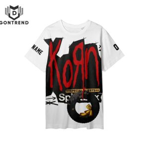 Personalized Korn North America Tour 2024 3D T-Shirt – White