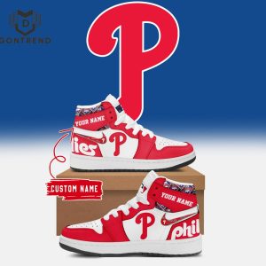 Personalized Philadelphia Phillies Air Jordan 1 High Top – Red