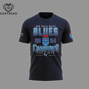 State Of Origin New South Wales Blues Champions 2024 3D T-Shirt