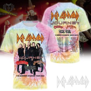 Def Leppard Journey The Summer Stadium Tour 3D T-Shirt