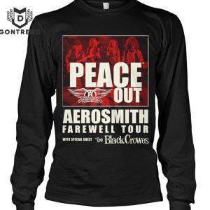 Peace Out Aerosmith Farewell Tour With Black Crowes Unisex T-Shirt